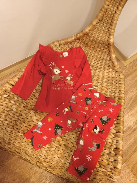 Vánoční komplet pro miminko h&m 56-68, 56 / 62 / 68