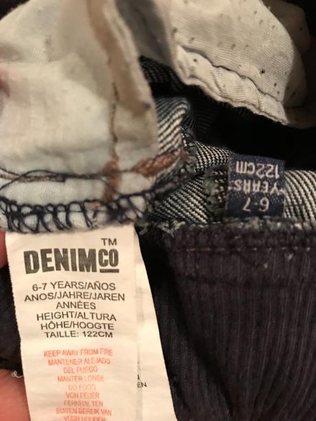 Džínové bermudy kraťasy šortky, denim co,122