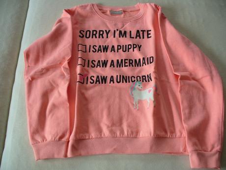 Mikina jednorožec vel. 146/152, 146