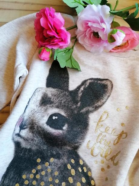 Mikina se zajíčkem, h&m,134