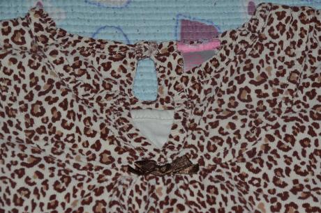Slabá manžestrová tunička, gepardí vzor., 116