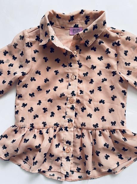 Halenka sváteční šifonova  - v.12/18 měs., f&f,86