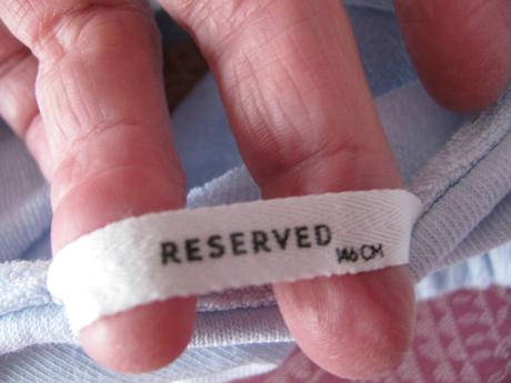 Letní modré crop top tričko reserved, reserved,146