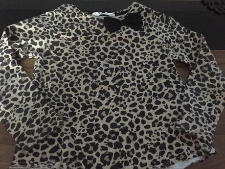 Triko s leopardim potiskem, h&m,116