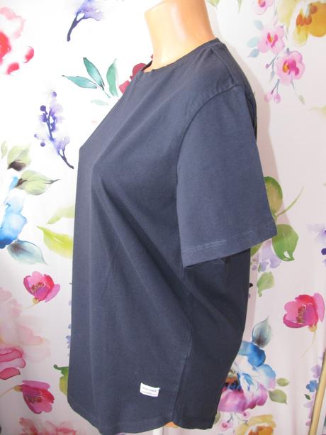 Bavlněné tmavě modré tričko jack&jones, m