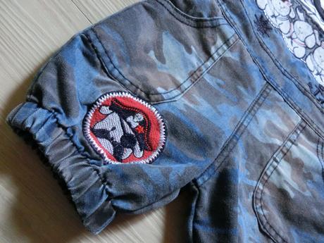 Nový komplet s army vzorem obrázky medvídků, 68