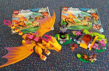 Lego elves 41175 - fire dragon's lava cave,