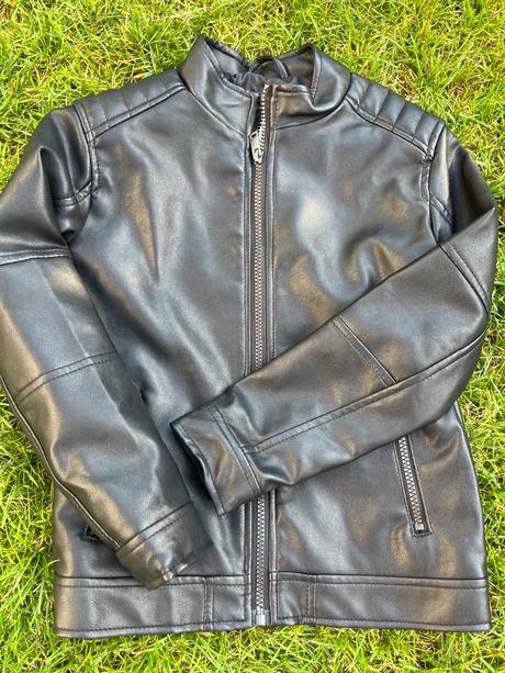 Kožená bundička biker vel.134, sinsay,134