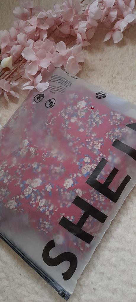 Shein vínové květinové dlouhé šaty s páskem, xl