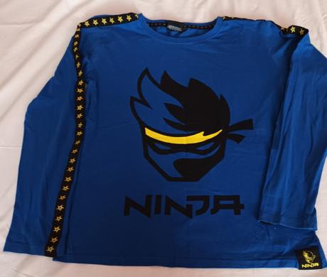 Modré chlapecké triko ninja dlouhý rukáv takko, takko,158