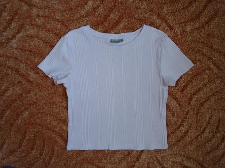 Fialové tričko triko crop top, 152