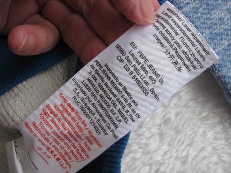 Chlapecká modrá mikina, střik pepe jeans, pepe jeans,152