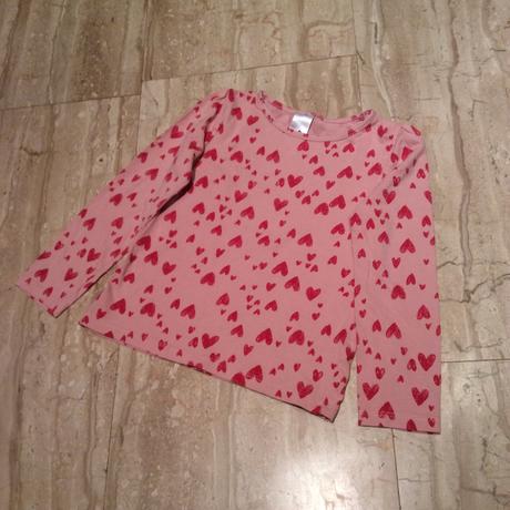 Srdíčkové bavlněné tričko zn. c&a, c&a,116