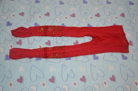 Punčošky punčocháče punčochy červené, 110