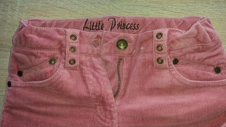 Růžové manšestráky little princes vel. 110, 110