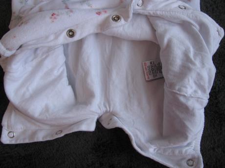 Pružný velurový overal, dupačky s kytičkami next, next,62