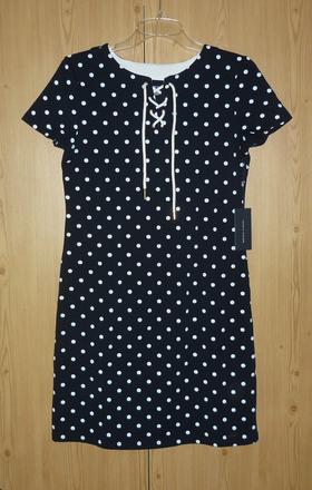 Puntíkované dámské šaty tommy hilfiger, tommy hilfiger,xs