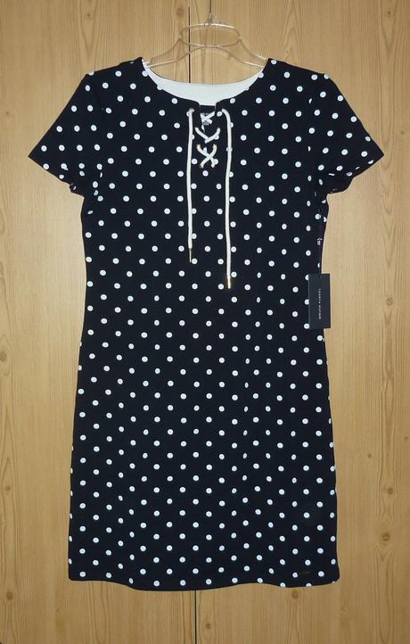 Puntíkované dámské šaty tommy hilfiger, tommy hilfiger,xs