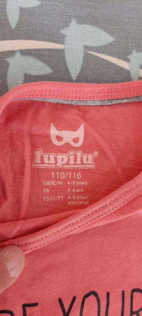 2x dívčí tričko značky lupilu, vel. 4-6 let, lupilu,110