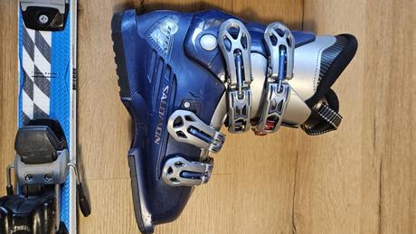 Set dětské sjezdové lyže elán 120 +boty salomon 23, elan,120-129 cm