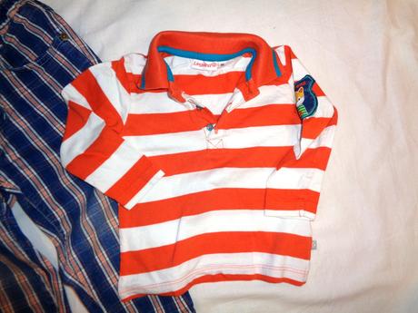 Pěkný komplet riflí a trička  - vel. 86, c&a,86