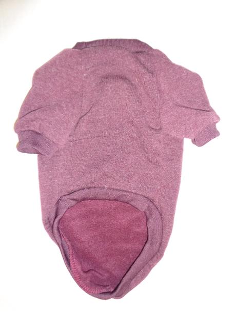 Vínový mikinový obleček pro pejska - 38 cm, 