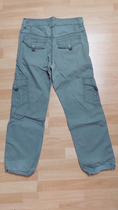 Kalhoty plátěné kapsáče, h&m,164