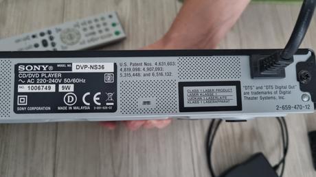 Dvd přehrávač sony dvp-ns36 + hdmi převodník, 
