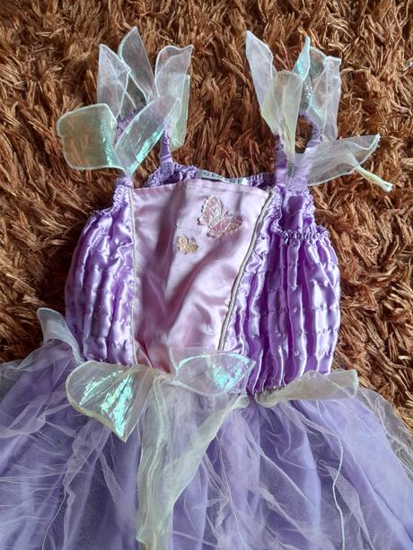 Kostým víla fialková šaty,