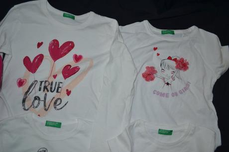 Bunda benetton v.110+ 3x tričko, 104–116