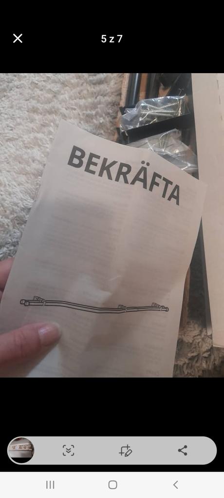 Bekrafta garnyže ikea bílá a černá,