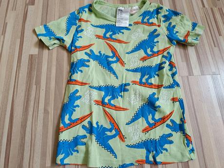 Tričko s dinosaury 122/128, h&m,122