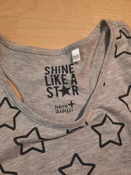 Tílko šedé s hvězdičkami ca, c&a,134