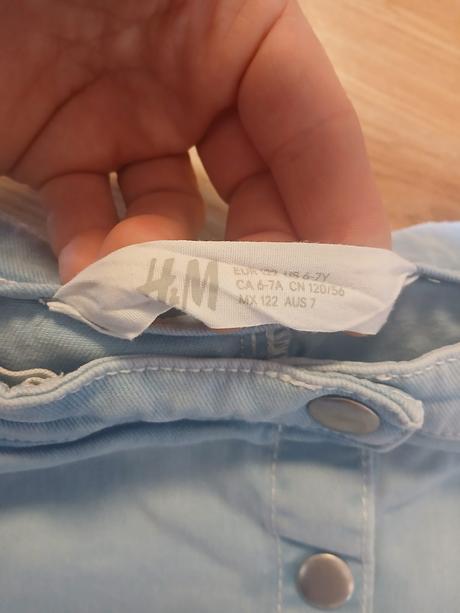 Riflová sukně h&m, vel. 122, h&m,122