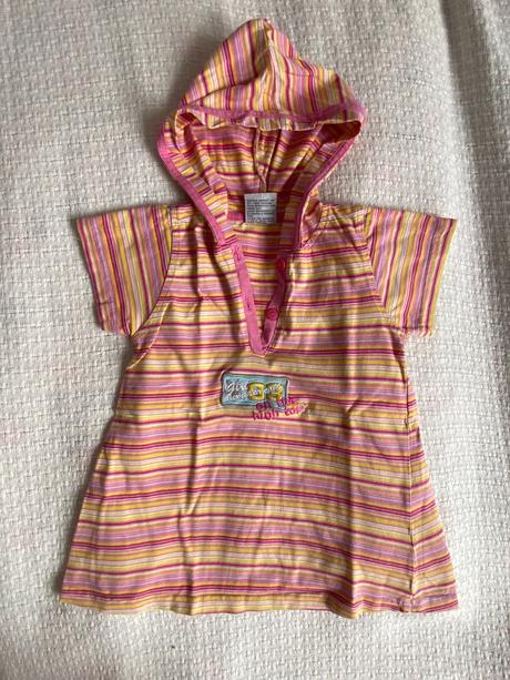 Šaty/tričko s kapucí vel. 80/9-12 měs, 80
