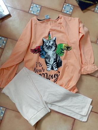 Souprava tunika + legíny - 140, 140