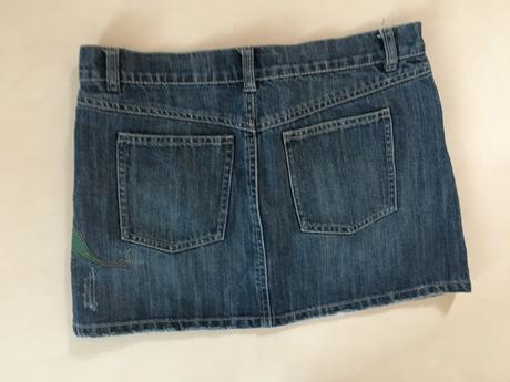 Džínová minisukně s květinou, vel s/m, warehouse, warehouse,m