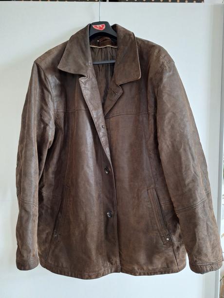 Kožená pánská bunda vel. xxl, c&a,xxl