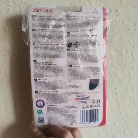Dámské podpůrné tvarující černé punčocháče v. l, esmara,l