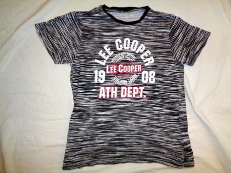 Luxusní černobílé melírované tričko, lee cooper,134