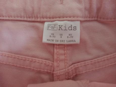 Bavlněné kraťasy vel. 8-9y, f&f,134