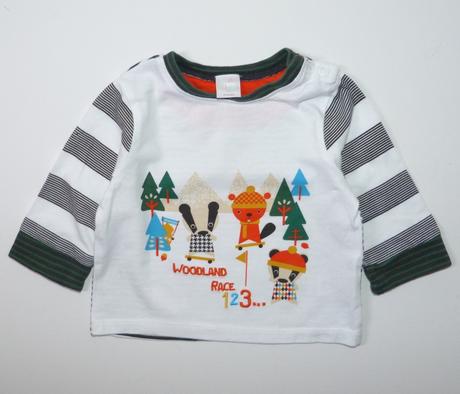 Bavlněné tričko s medvídky, miniclub,62