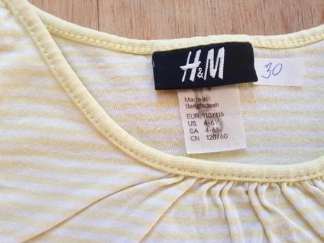 9 x tričko krátký rukáv, vel 116, h&m,116
