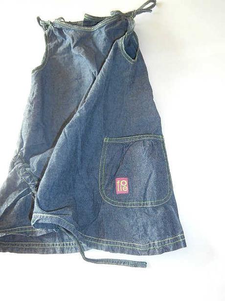 Šatičky z džínového plátýnka, 80