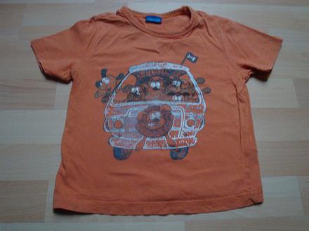 Tričko s pejsky v autě, vel. 3-4 roky, cherokee,98