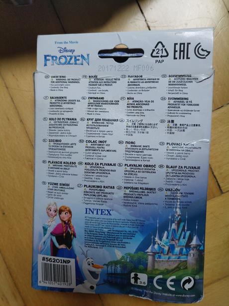 Plavací kruh + 2x rukávky intex disney,