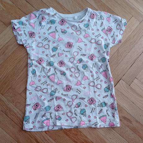 Sada 10ks triček pro dvojčata 116/122, 116