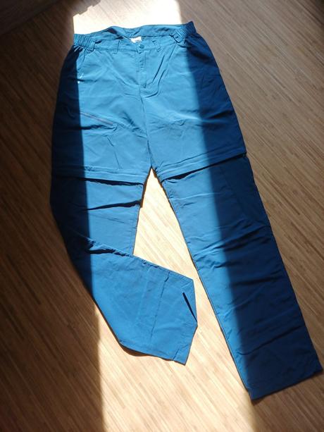 Turistické kalhoty 2v1 vel.uvedena 42 dl.105cm, decathlon,42