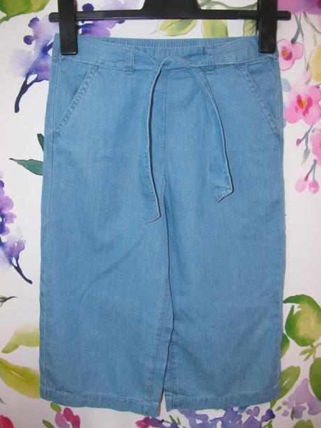 Ležérní letní 7/8 kalhoty z tenké džínoviny, george,134