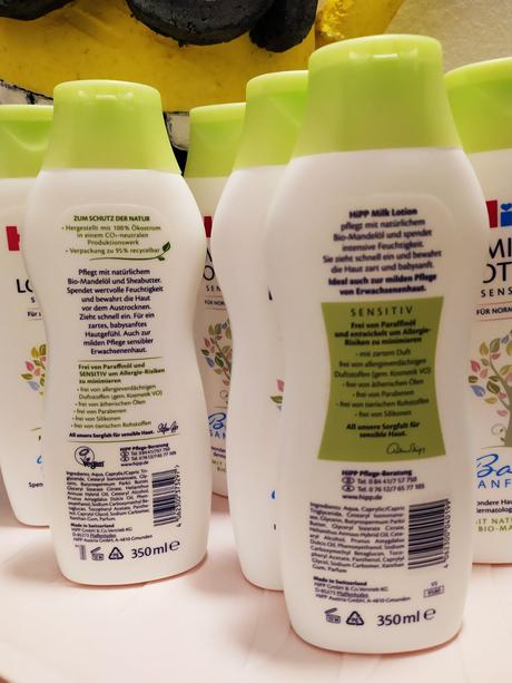 Hipp tělové mléko 350ml, 